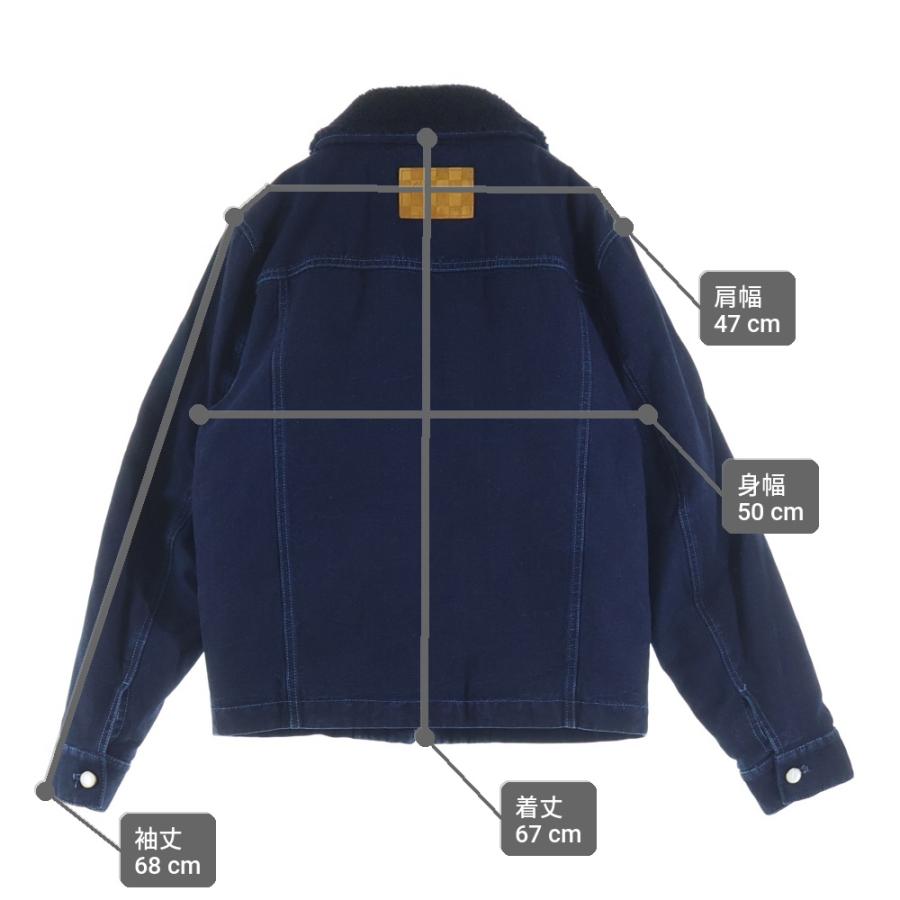 LOUIS VUITTON ルイヴィトン 25SS ウィンタリー 裏地モノグラム ワークウェア デニムジャケット ブルー 1AGIO5の画像