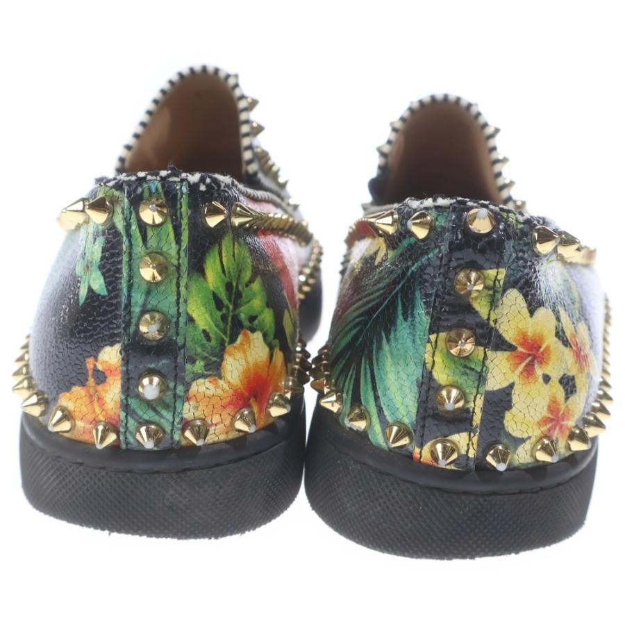 CHRISTIAN LOUBOUTIN クリスチャンルブタン ハワイアンフラワー総柄 スタッズ スリッポン マルチカラー Christian Louboutin（クリスチャンルブタン） ハワイアンフラワー総柄