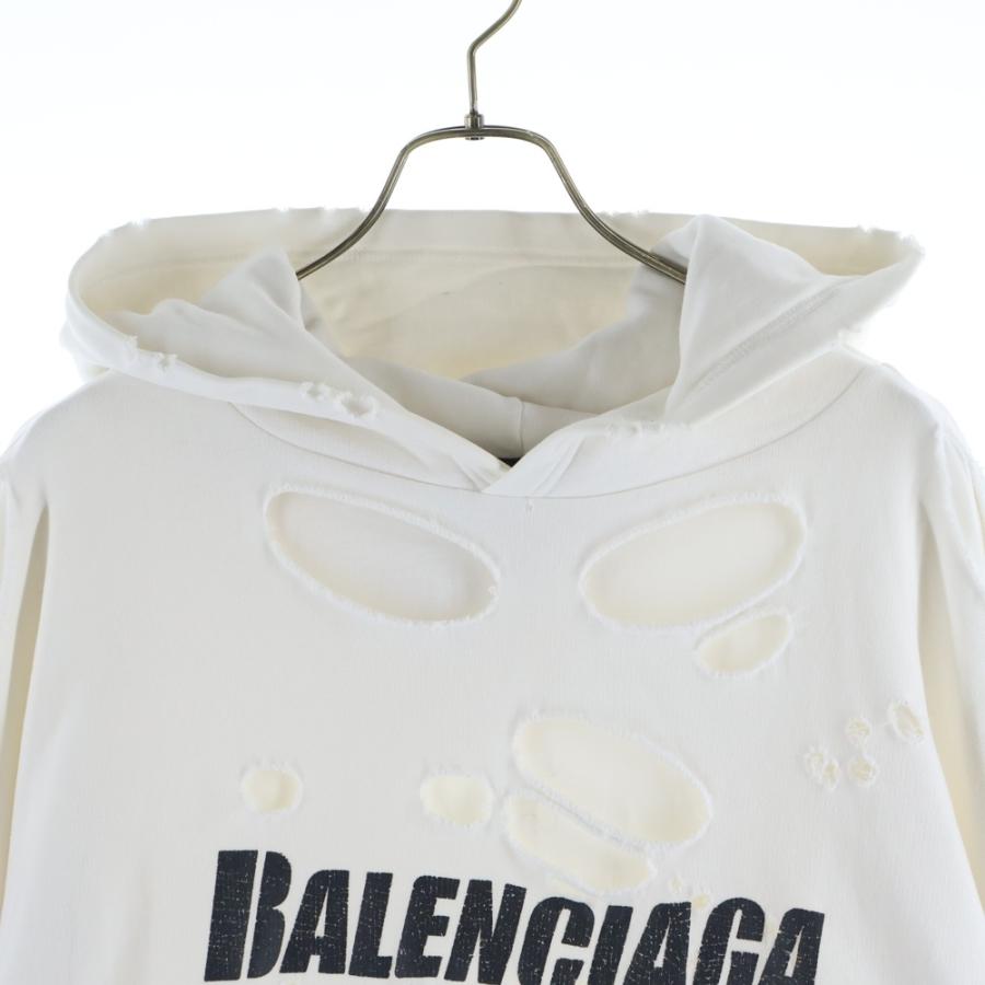 BALENCIAGA（バレンシアガ） 21SS Caps Destroyed Hoodie 659403 TKVB6