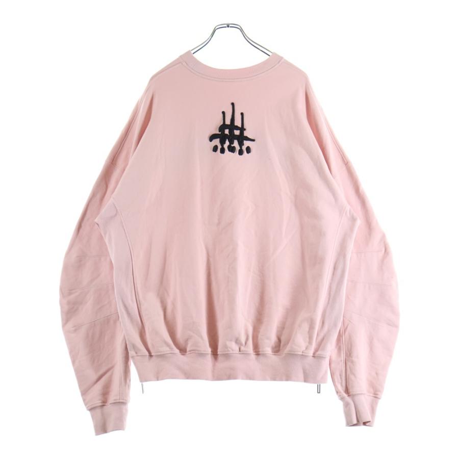 cvtvlist カタリスト アーチロゴ バックロゴ刺繍 サイドジップ スウェット 長袖 クルーネック トレーナー ピンク 2401010301