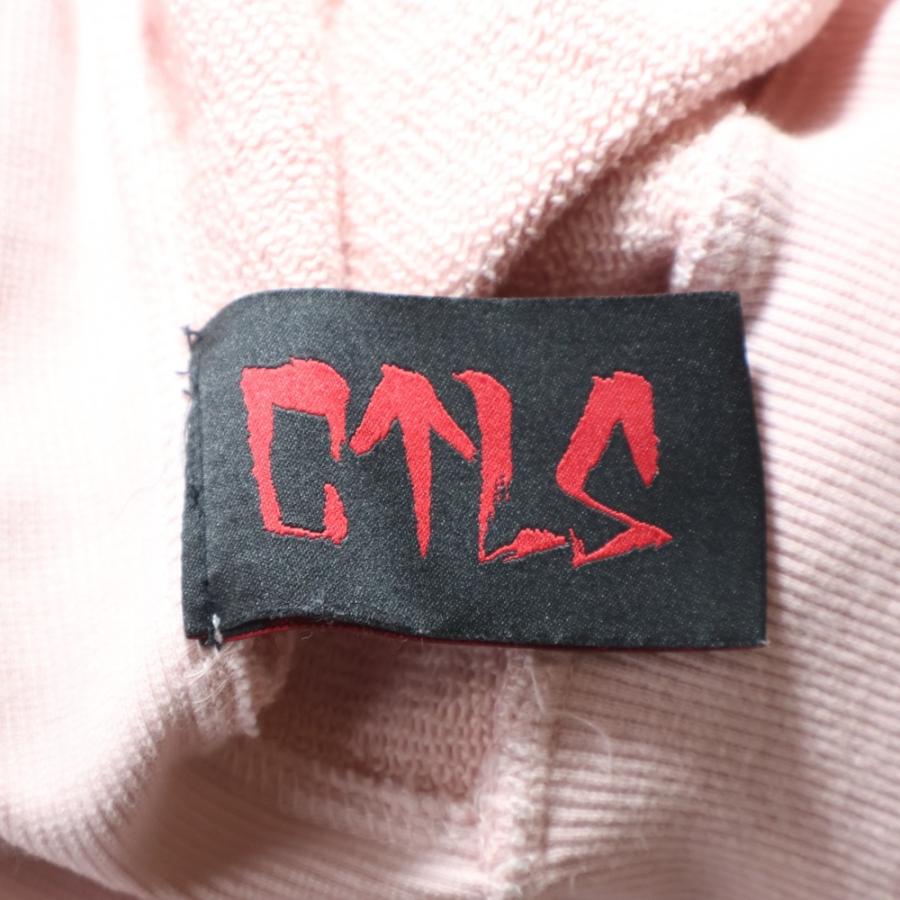 cvtvlist カタリスト アーチロゴ バックロゴ刺繍 サイドジップ スウェット 長袖 クルーネック トレーナー ピンク 2401010301