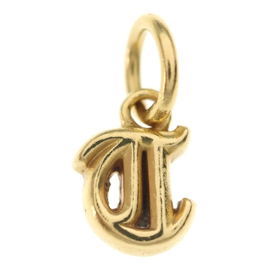 CHROME HEARTS クロムハーツ STACK ALPHABET アルファベットスタックチャーム Tイニシャル シルバーネックレストップ CHROME HEARTS（クロムハーツ） 22K STACK ALPHABET T アルファベット