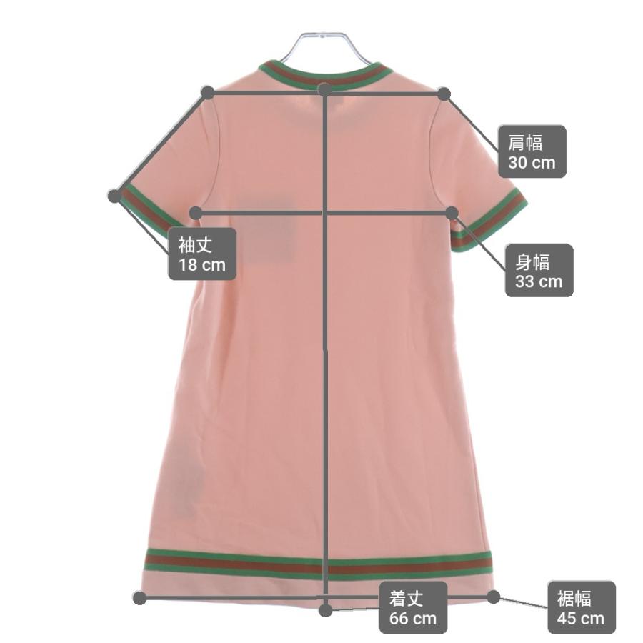 GUCCI（グッチ） ホースビット コットン ワンピース ピンク 718772