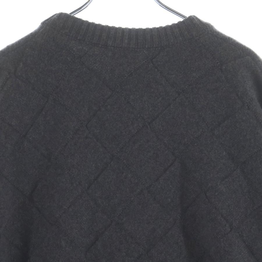 BOTTEGA VENETA ボッテガヴェネタ イントレチャート カラー 切り替え 長袖ニット グレー 776144 V36Y0_3