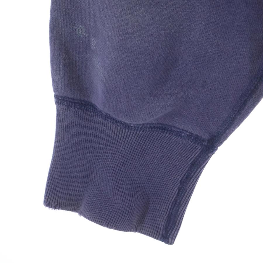 SAINT MICHAEL セントマイケル 21AW HOODIE FELT フェルトデザイン フーディー プルオーバーパーカー イエロー/ネイビー SM-A21-0000-035の画像