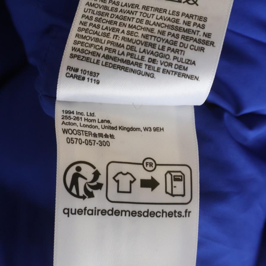 SUPREME シュプリーム 23AW Suede 600-Fill Down Parka 刺繍ロゴ スエード ファーフードパーカーダウンジャケット ブルー NF0A876Cの画像