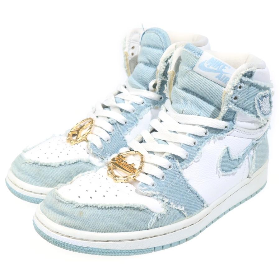 Nike Air Jordan 1 ホワイト/デニム ハイカット NIKE（ナイキ） AIR JORDAN 1 ウィメンズ エアジョーダン1 OG デニム
