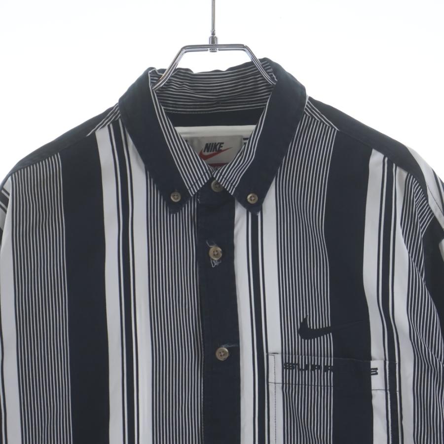 Supreme（シュプリーム） 21SS ×NIKE Cotton Twill Shirt ストライプ