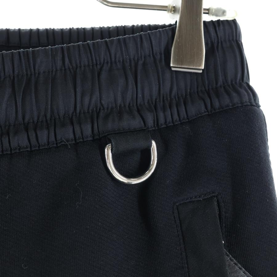 BURBERRY（バーバリー） 異素材切替 スウェット パンツ ブラック