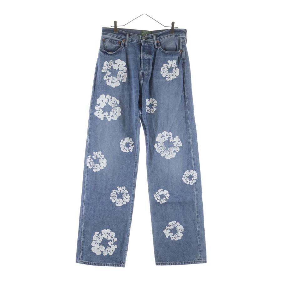 DENIM TEARS デニムティアーズ Wreath Baggy Denim フラワープリント
