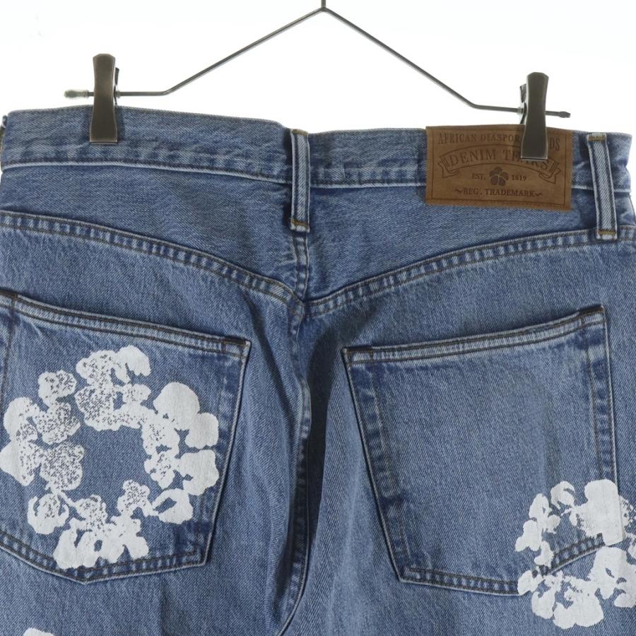DENIM TEARS デニムティアーズ Wreath Baggy Denim フラワープリント