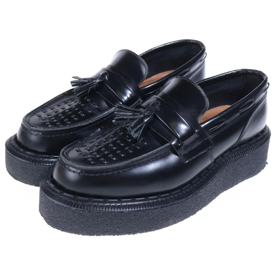 COMME des GARCONS コムデギャルソン ×E COX ジョージコックス レザー チャンキーソール タッセルローファー ブラック 15516VI COMME des GARCONS（コムデギャルソン） ×GEORGE COX ジョージコックス