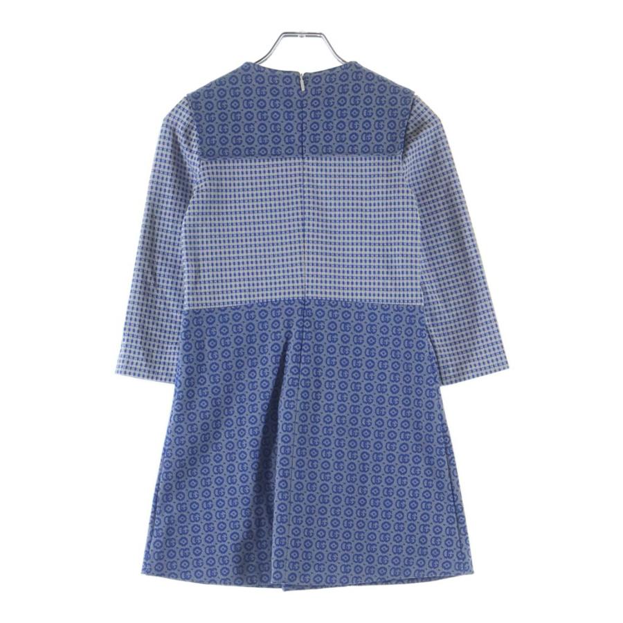 GUCCI（グッチ） GG ジャガード キッズ ドレス ブルー 744095 XJF02