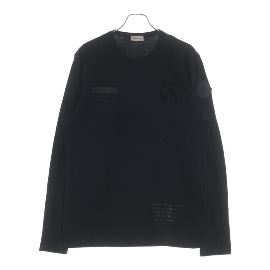 MONCLER（モンクレール） ラバーワッペン付き 長袖Tシャツ ロング 
