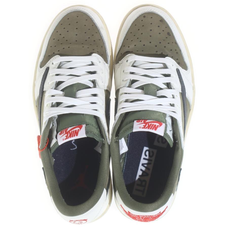 NIKE ナイキ ×TAVIS SCOTT AIR JORDAN1 LOW OG SP DM7866-200 エアジョーダン1 ローカットスニーカー カーキ US8.5/26.5cm NIKE（ナイキ） ×TAVIS SCOTT AIR JORDAN1 LOW OG SP DM7866-200 エア
