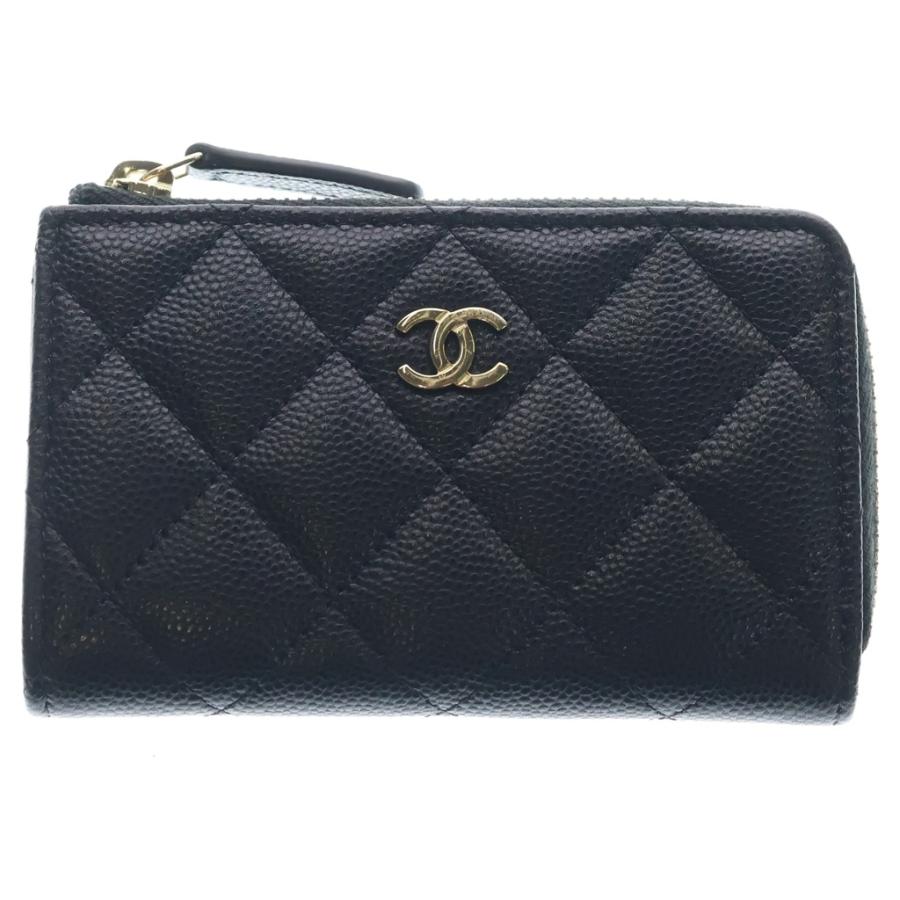 CHANEL（シャネル） コインケース キャビアスキン キーリング付き 