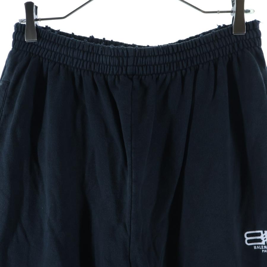 バレンシアガ 22AW BBロゴ エンブロイダリー トラウザーズパンツ スウェットジョガーパンツ ブラック 0J11 675247 TMVG6_2