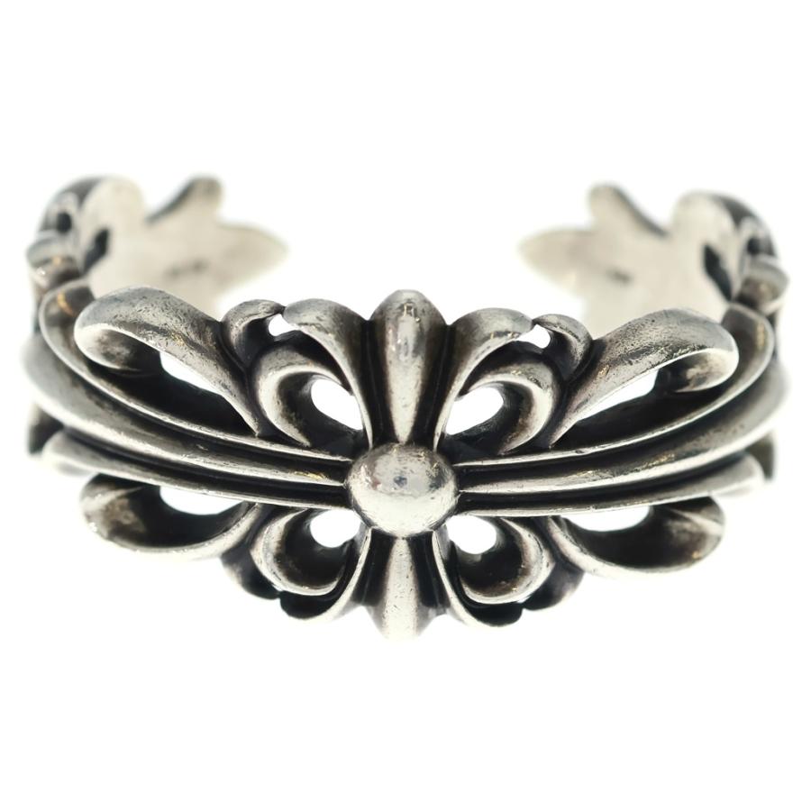 CHROME HEARTS（クロムハーツ） ダブルフローラルクロス カフ バングル