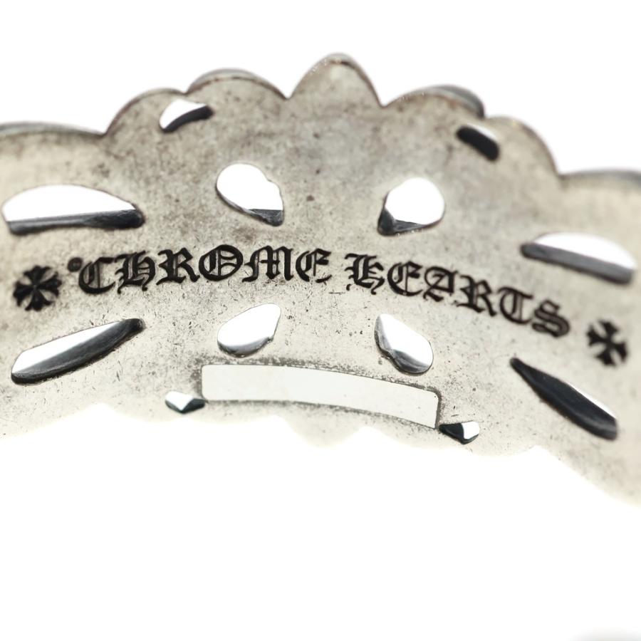 CHROME HEARTS（クロムハーツ） ダブルフローラルクロス カフ バングル