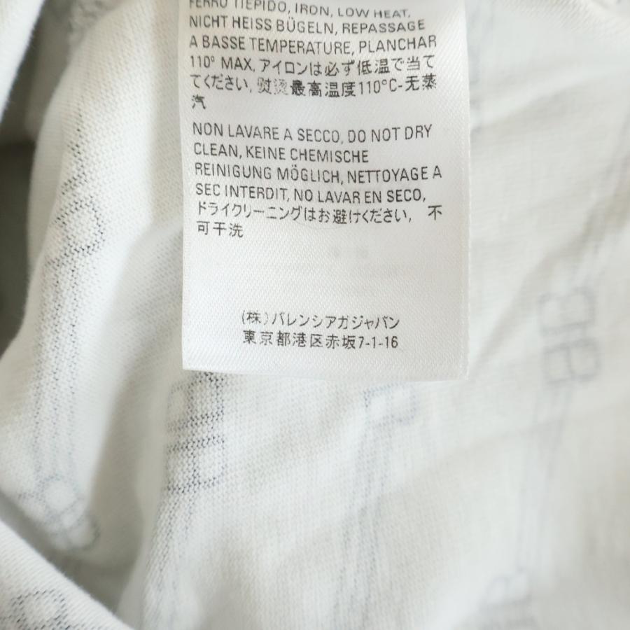 BALENCIAGA（バレンシアガ） BBロゴ総柄 クルーネック 半袖Tシャツ 