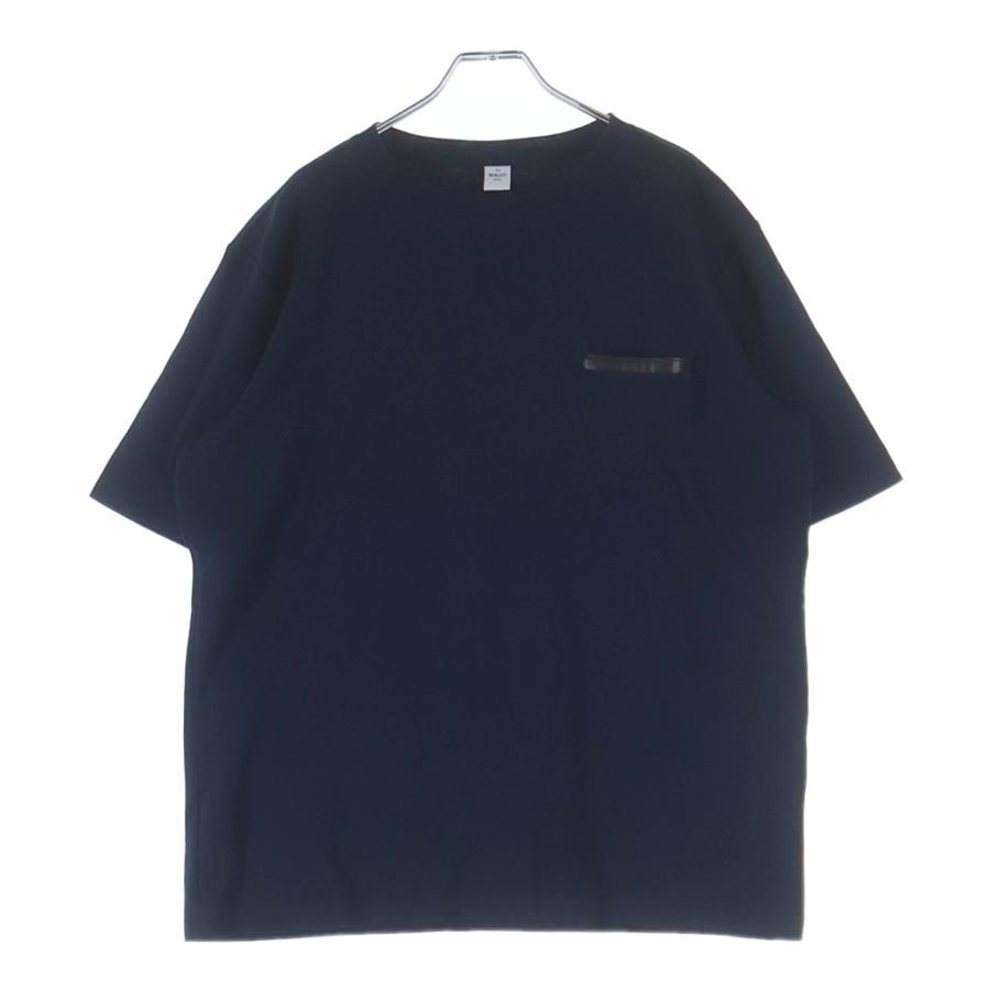Berluti（ベルルッティ） 胸ポケットレザー切替 クルーネック 半袖T 
