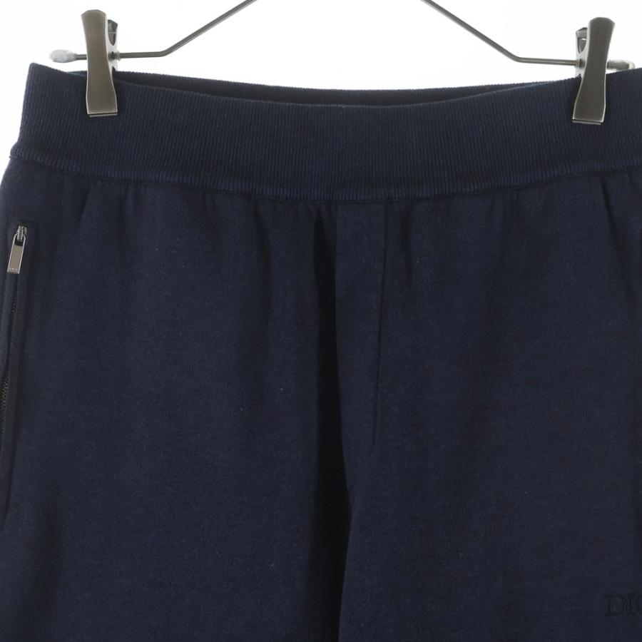 DIOR ディオール 21AW オブリーク ロゴ刺繍 カシミヤ混 スウェット ロングパンツ ネイビー 113M120AT225_2