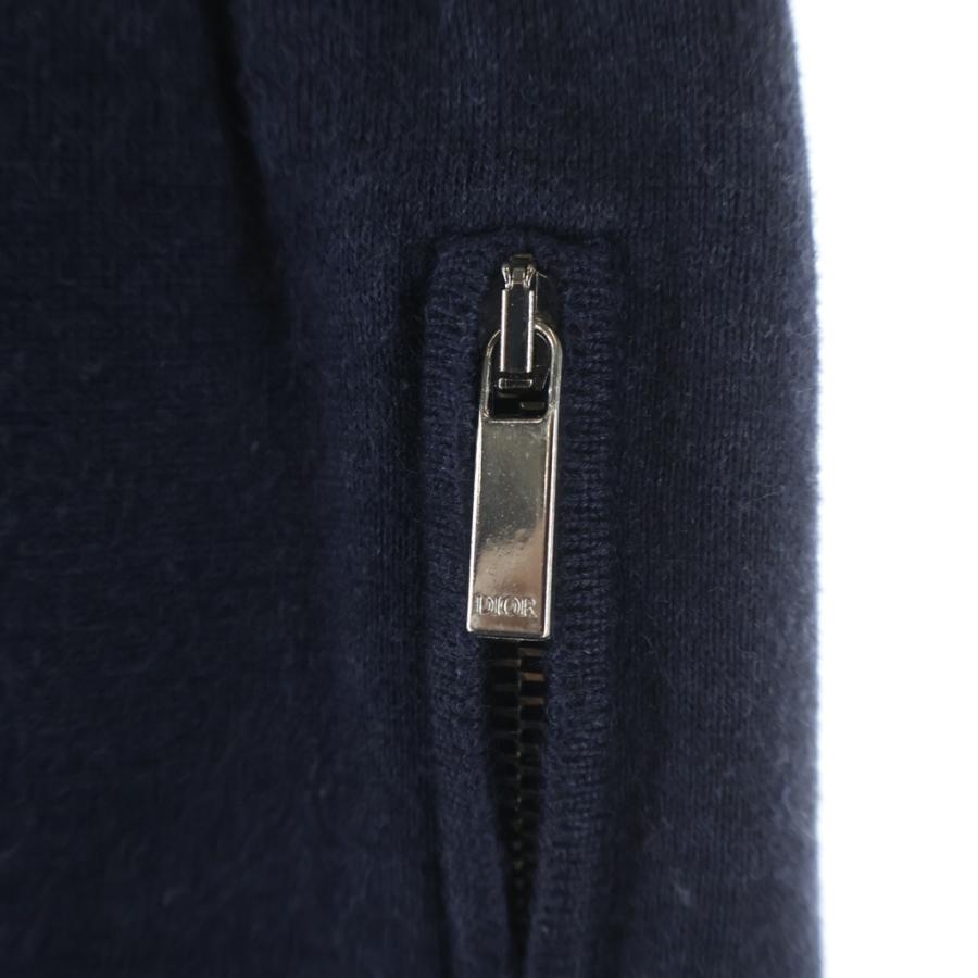 DIOR ディオール 21AW オブリーク ロゴ刺繍 カシミヤ混 スウェット ロングパンツ ネイビー 113M120AT225_5