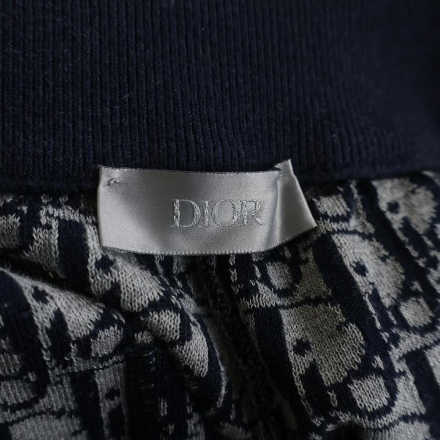 DIOR ディオール 21AW オブリーク ロゴ刺繍 カシミヤ混 スウェット ロングパンツ ネイビー 113M120AT225_6