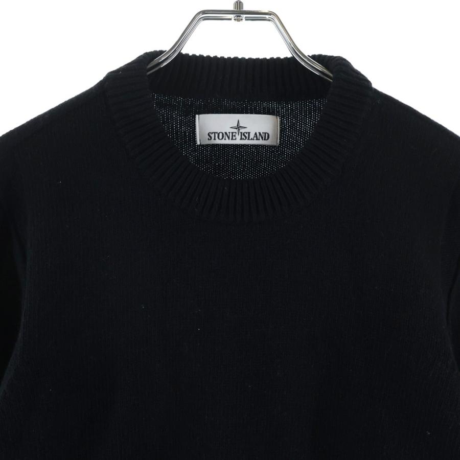 STONE ISLAND（ストーン アイランド） LAMBSWOOL CREW NECK KNIT 袖