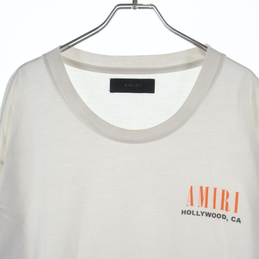 AMIRI（アミリ） 袖ボーンプリント クルーネック 長袖Tシャツ ホワイト