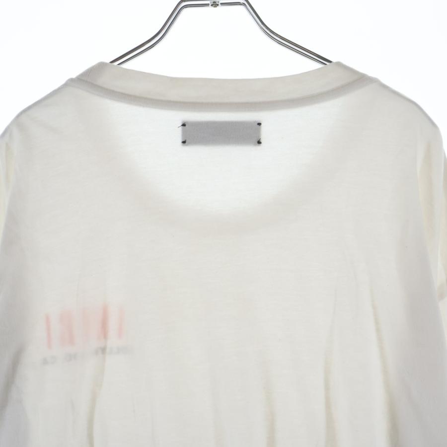 AMIRI（アミリ） 袖ボーンプリント クルーネック 長袖Tシャツ ホワイト