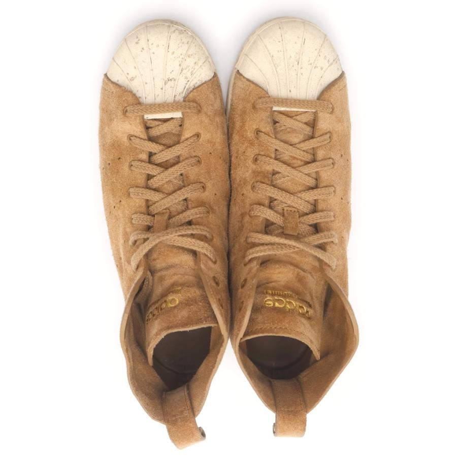  アディダス ×Wales Bonner SUPERSTAR HI パーフォレーション加工 ハイカットスニーカー ブラウン JR0217 adidas（アディダス） ×Wales Bonner SUPERSTAR HI パーフォレーション