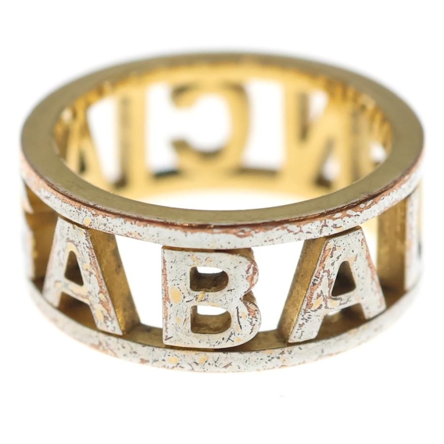 BALENCIAGA バレンシアガ LOGO RING ロゴ入り リング ゴールド BALENCIAGA（バレンシアガ） LOGO RING ロゴ入り リング ゴールド