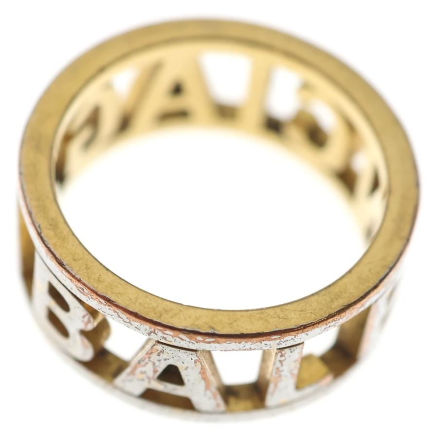 BALENCIAGA（バレンシアガ） LOGO RING ロゴ入り リング ゴールド