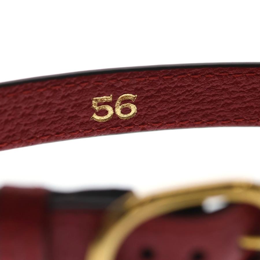 GUCCI（グッチ） ダイアナ用 ロゴ入り レザーベルト レッド 2つセット