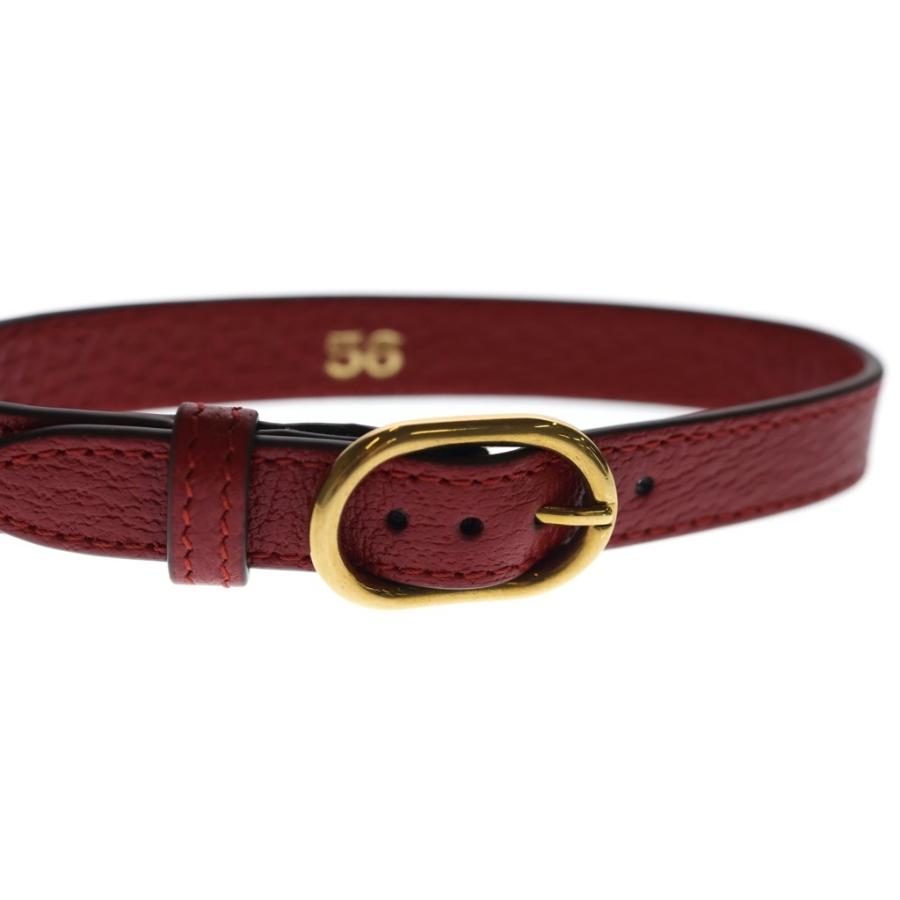 GUCCI（グッチ） ダイアナ用 ロゴ入り レザーベルト レッド 2つセット