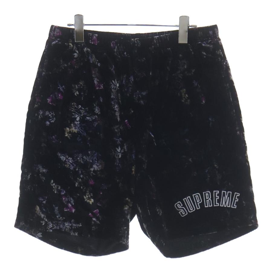 Supreme（シュプリーム） 19AW Floral Velour Shorts アーチロゴ
