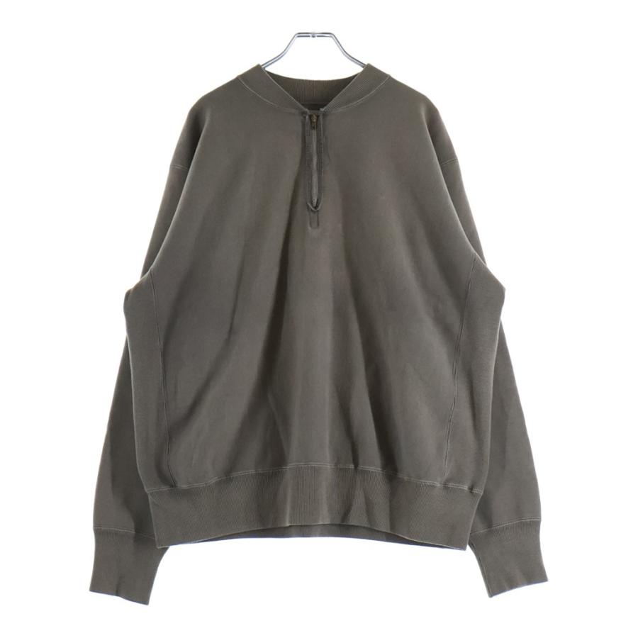 A.PRESSE 25AW ハーフジップ　スウェット　サイズ3 アプレッセ 25AW Vintage Half Zip Rib Collar Sweatshirt