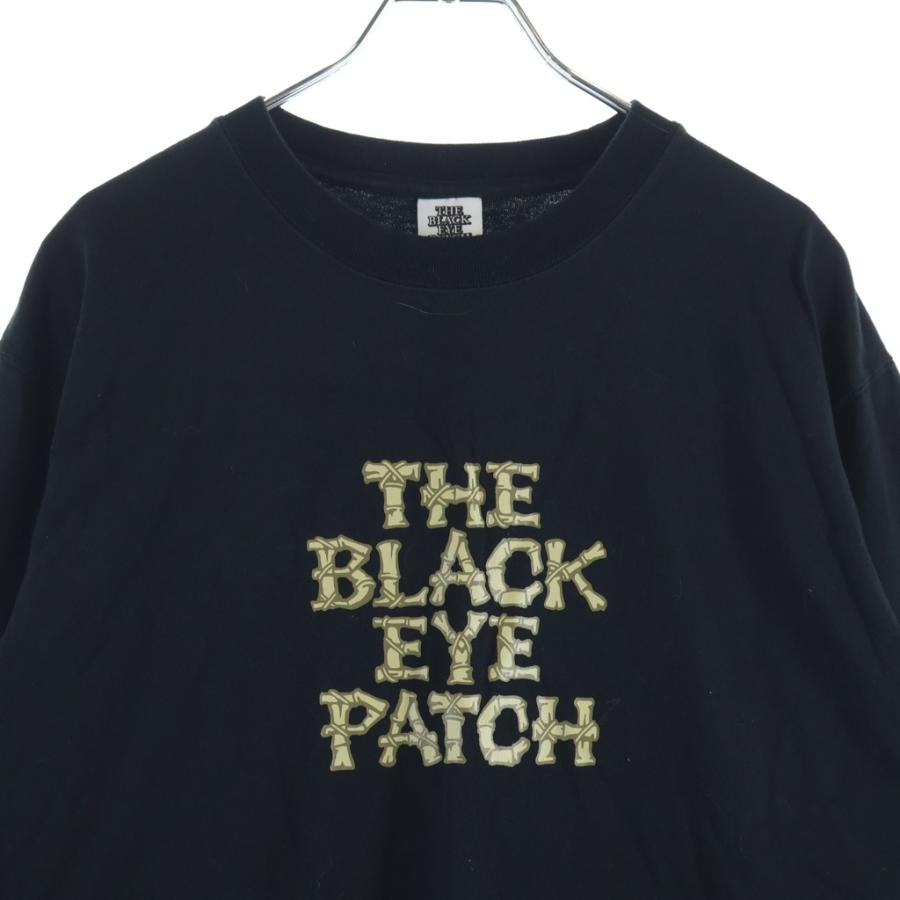 BLACK EYE PATCH 取扱注意 刺繍STRIPED ロングTEE L THE BLACK EYE PATCH ブラックアイパッチ Og Bamboo L/S Tee フロント