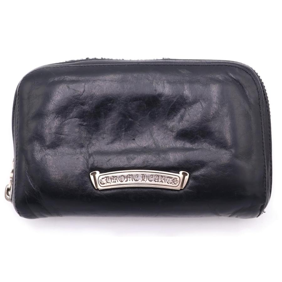 クロムハーツ REC F ZIP MINI ラウンドジップ レザー ウォレット CHROME HEARTS（クロムハーツ） REC F ZIP MINI ミニラウンドジップ