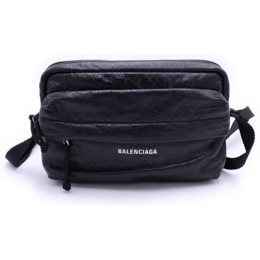 BALENCIAGA（バレンシアガ） EXPLORER ロゴプリント レザー ショルダー