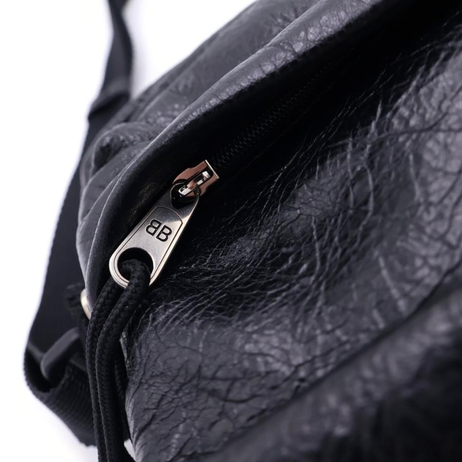 BALENCIAGA（バレンシアガ） EXPLORER ロゴプリント レザー ショルダー