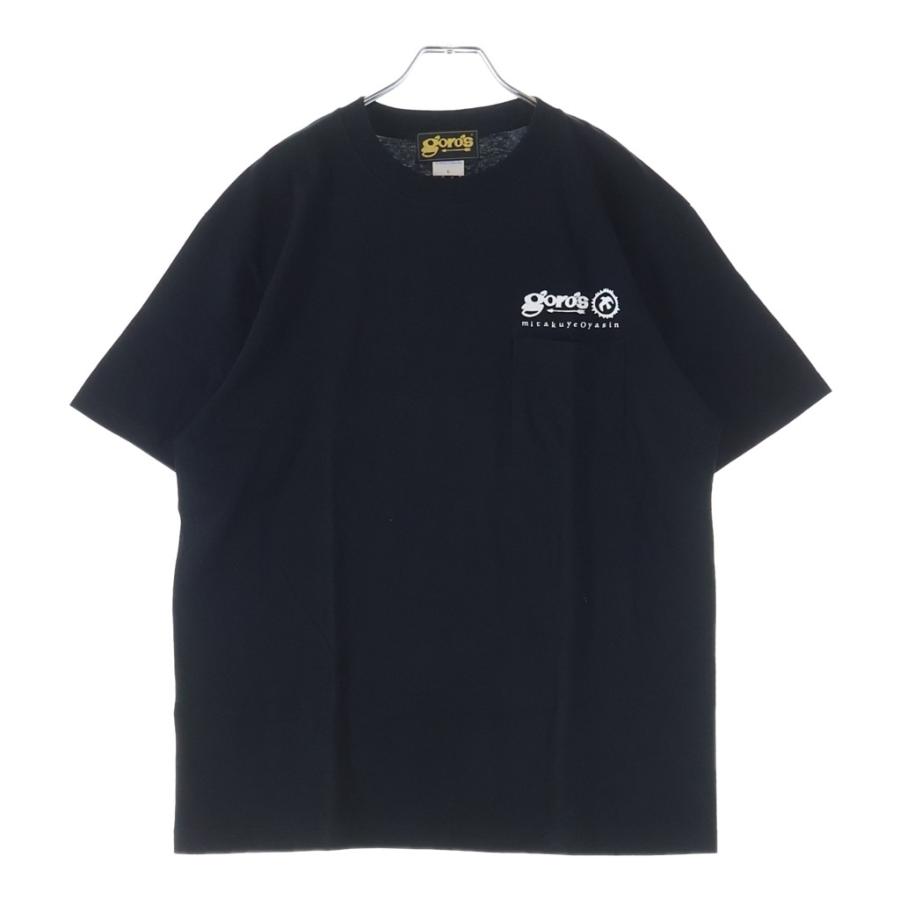 goro's ゴローズ ポケットTシャツ ブラック M goro's（ゴローズ） 新型 mitakuye oyasin 胸ポケット 半袖 クルー