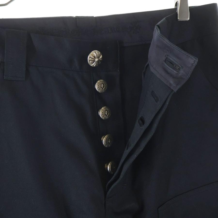 CHROME HEARTS クロムハーツ Carpenter Double Knee Cross Ball Pants カーペンター ダブルニー クロスボール パンツ ブラック CHROME HEARTS（クロムハーツ） Carpenter Double Knee Cross Ball
