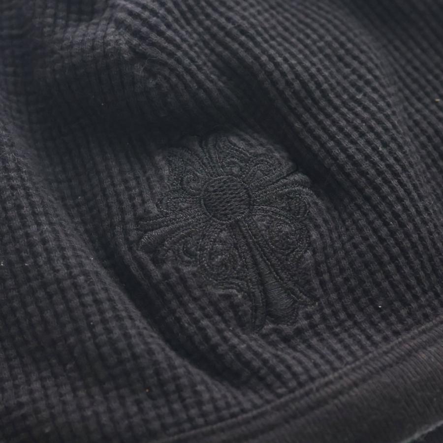 CHROME HEARTS クロムハーツ OLD THERMAL BEANIE オールド クロス刺繍 サーマル ビーニー ニット帽 ブラック CHROME HEARTS（クロムハーツ） OLD THERMAL BEANIE オールド クロス