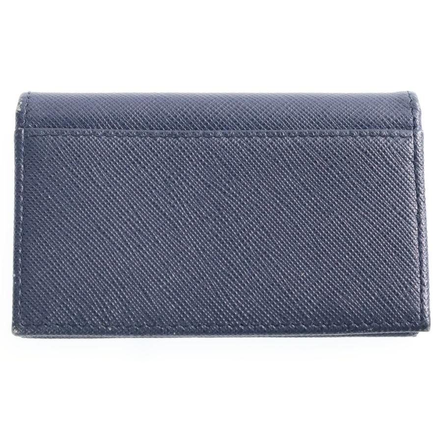 PRADA（プラダ） サフィアーノ レザー カードケース ネイビー 2MC122