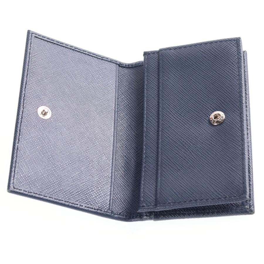 PRADA（プラダ） サフィアーノ レザー カードケース ネイビー 2MC122