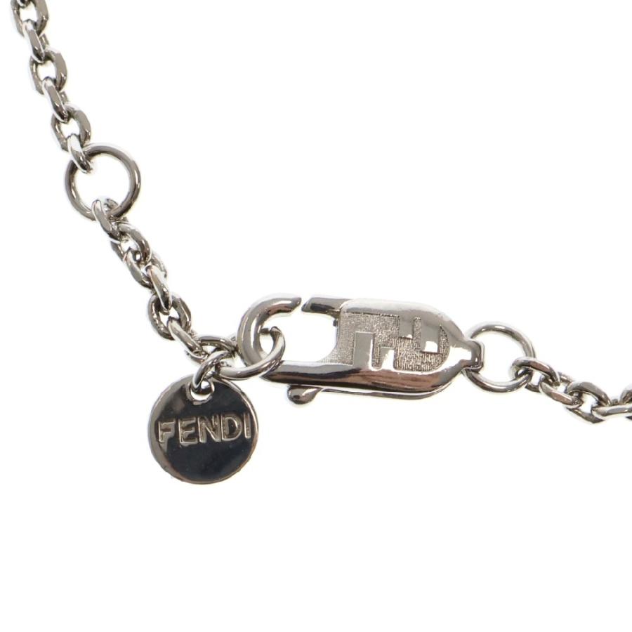 FENDI フェンディ ロゴ ファイブネックレス ラインストーン FENDI フェンディ ロゴ ファイブネックレス ラインストーン