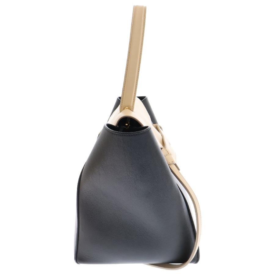 CELINE セリーヌ ベルトバッグ ハンドバッグ レザー バイカラー CELINE セリーヌ ベルトバッグ ハンドバッグ レザー バイカラー