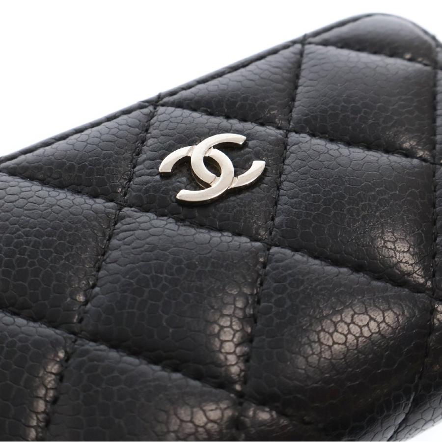 CHANEL シャネル マトラッセ ココマーク カードケース キャビアスキン 